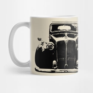 Rover P3 1940s classic car monoblock black Mug